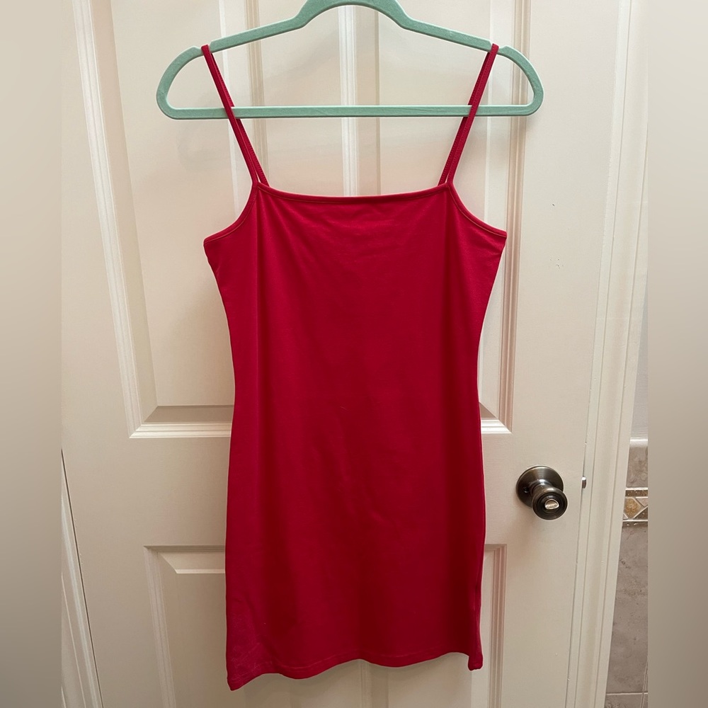 H&M M red body-con dress BRAND NEW